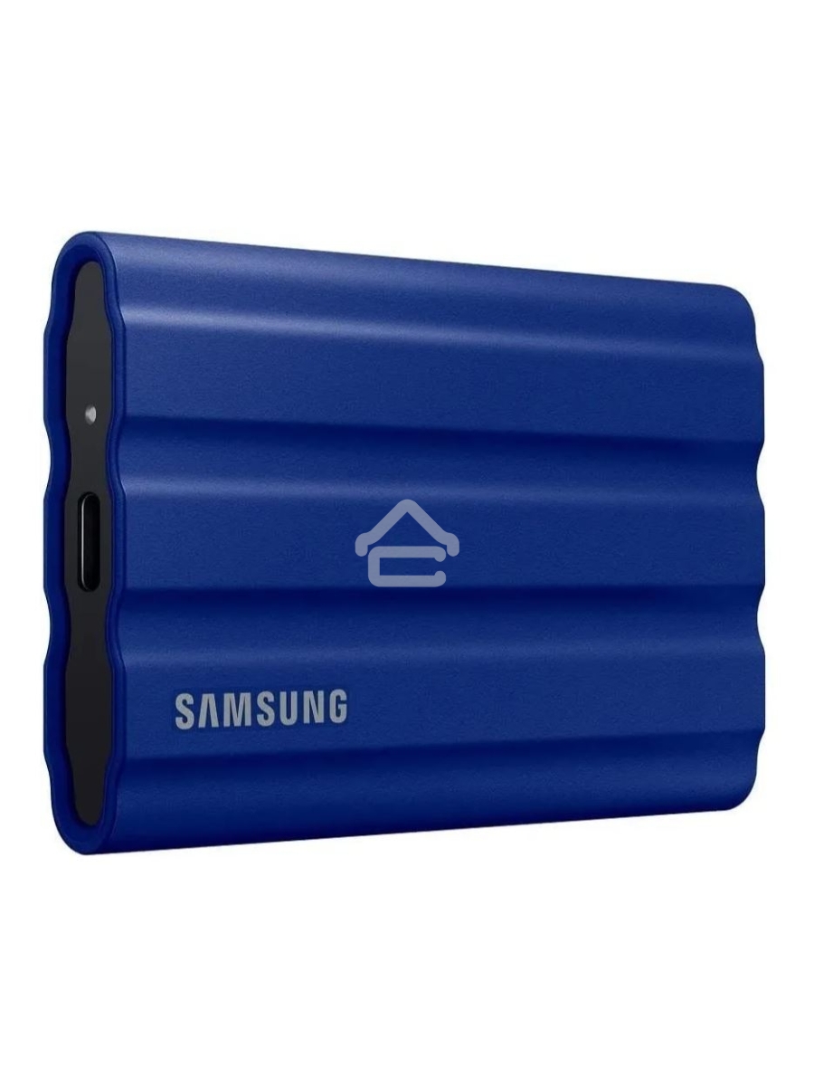 Накопитель Samsung External SSD T7 Shield, 2TB, Type C-to-C/A, USB 3.2 Gen2, R/W 1050/1000MB/s, IP65, 88x59x13mm, 98g, Blue (12 мес.)