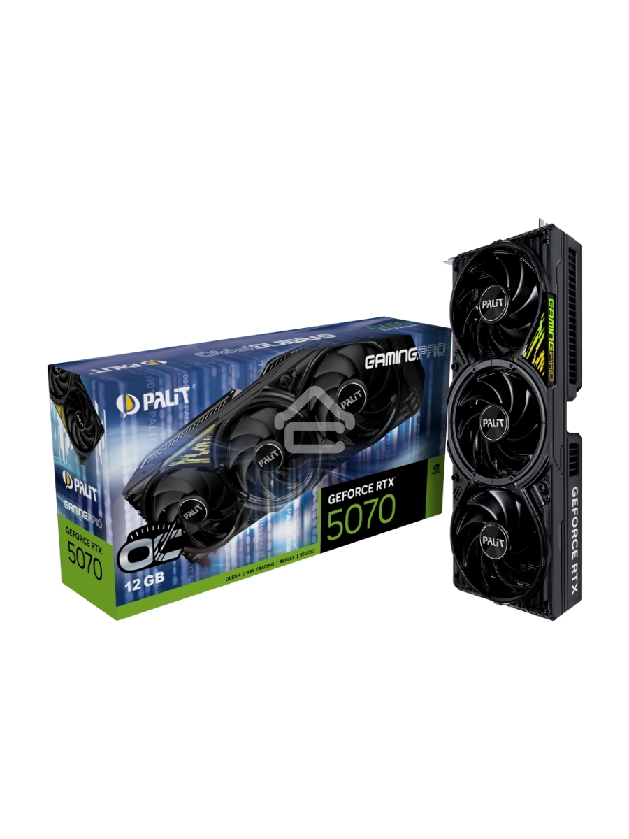 Видеокарта Palit NVIDIA GeForce RTX 5070 GamingPro OC 12Gb PCI-E 192bit GDDR7 2325/28000 HDMIx1 DPx3 HDCP Ret