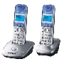 Телефон беспроводной (DECT) Panasonic KX-TG2512RUS (серебристый) {Доп трубка в комплекте,АОН, Caller ID,спикерфон на трубке,полифония}