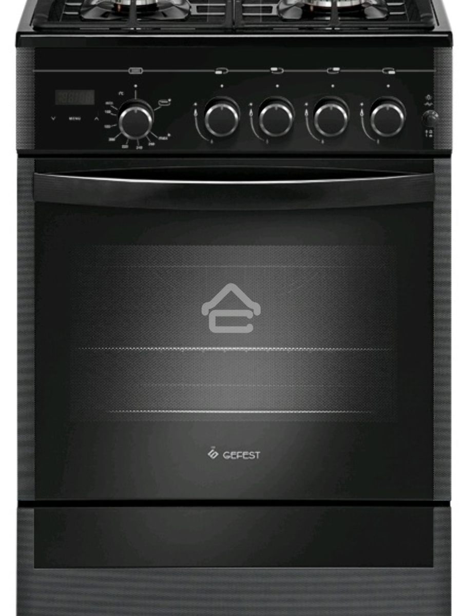 Плита газовая Gefest ПГ 5500-03 0044 черный, конфорок 4 шт, духовка 52 л, 50 см x 85 см x 58.5 см