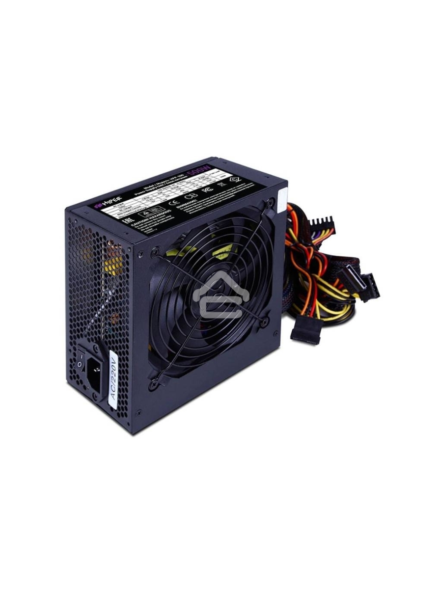 Блок питания HIPER HPP-500 BOX, 500Вт, 120мм, черный