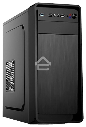 Компьютерный корпус Miditower ExeGate XP-332 Black, ATX, (XP600, Black,120мм), 2*USB, Audio