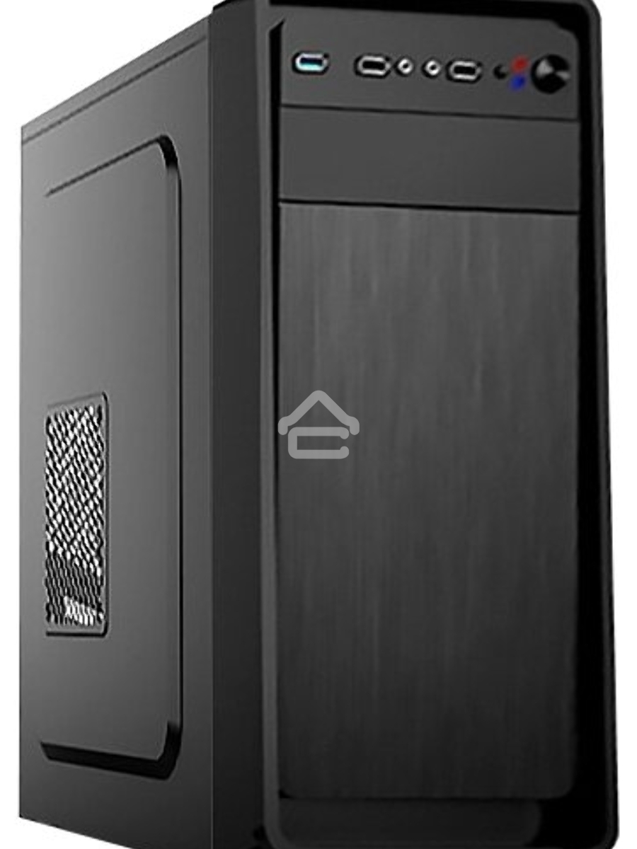 Компьютерный корпус Miditower ExeGate XP-332 Black, ATX, <XP600, Black,120mm>, 2*USB, Audio