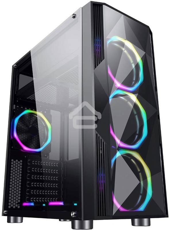 Компьютерный корпус Aerocool / Formula F-3401 (V1) черный без БП ATX 3x120mm 2xUSB2.0 1xUSB3.0 audio bott PSU