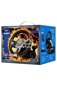 Руль SVEN GC-W800 (педали, вибро, скоба, D-pad, 12 кл, PC/PS3/PS4/XBOXONE/Xinput)