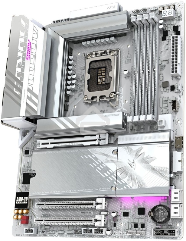 Материнская плата Gigabyte Z890M AORUS ELITE WIFI7 ICE, LGA 1851, Intel Z890, 4xDDR5, 4xSATA, 3xM.2, 1xPCIe 4.0 x4, 1xPCIe 5.0 x16, 1xDP, 1xUSB-C, 1x 2.5Gb LAN, 1xUSB-A 3.2 Gen 2, 4xUSB-A 3.2 Gen 1, 2x3.5 мм, TOSLINK, 7.1, 1xUSB4, mATX