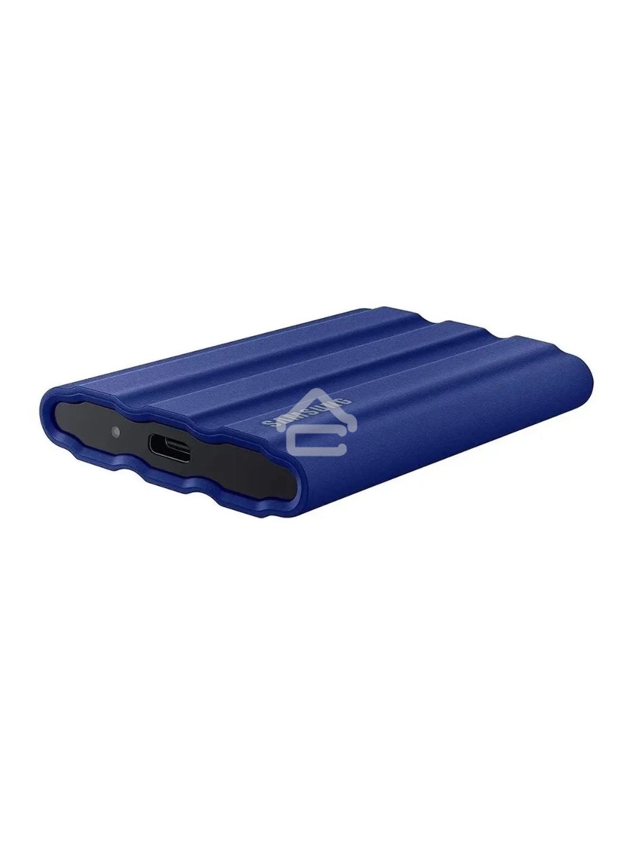 Накопитель Samsung External SSD T7 Shield, 2TB, Type C-to-C/A, USB 3.2 Gen2, R/W 1050/1000MB/s, IP65, 88x59x13mm, 98g, Blue (12 мес.)