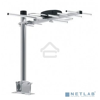 Антенна телевизионная Hyundai H-TAE100 9дБ пассивная серебристый