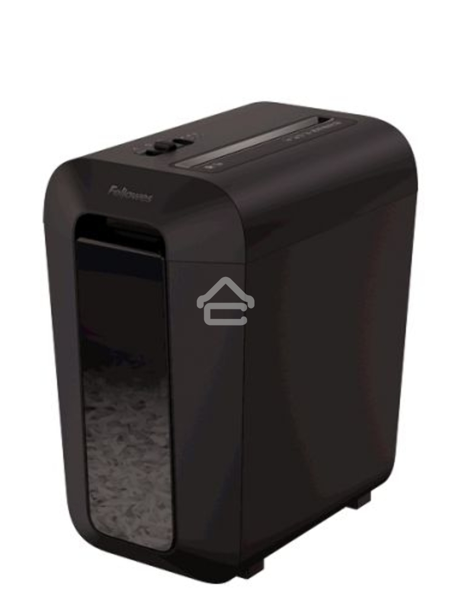 Шредер Fellowes PowerShred LX65 черный (секр.P-4)/перекрестный/10лист./22лтр./скрепки/скобы/пл.карты