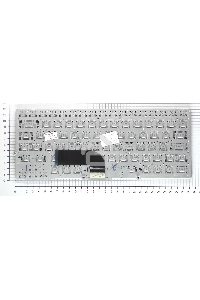 Клавиатура для ноутбука Sony Vaio VPC-SD VPC-SB серебристая