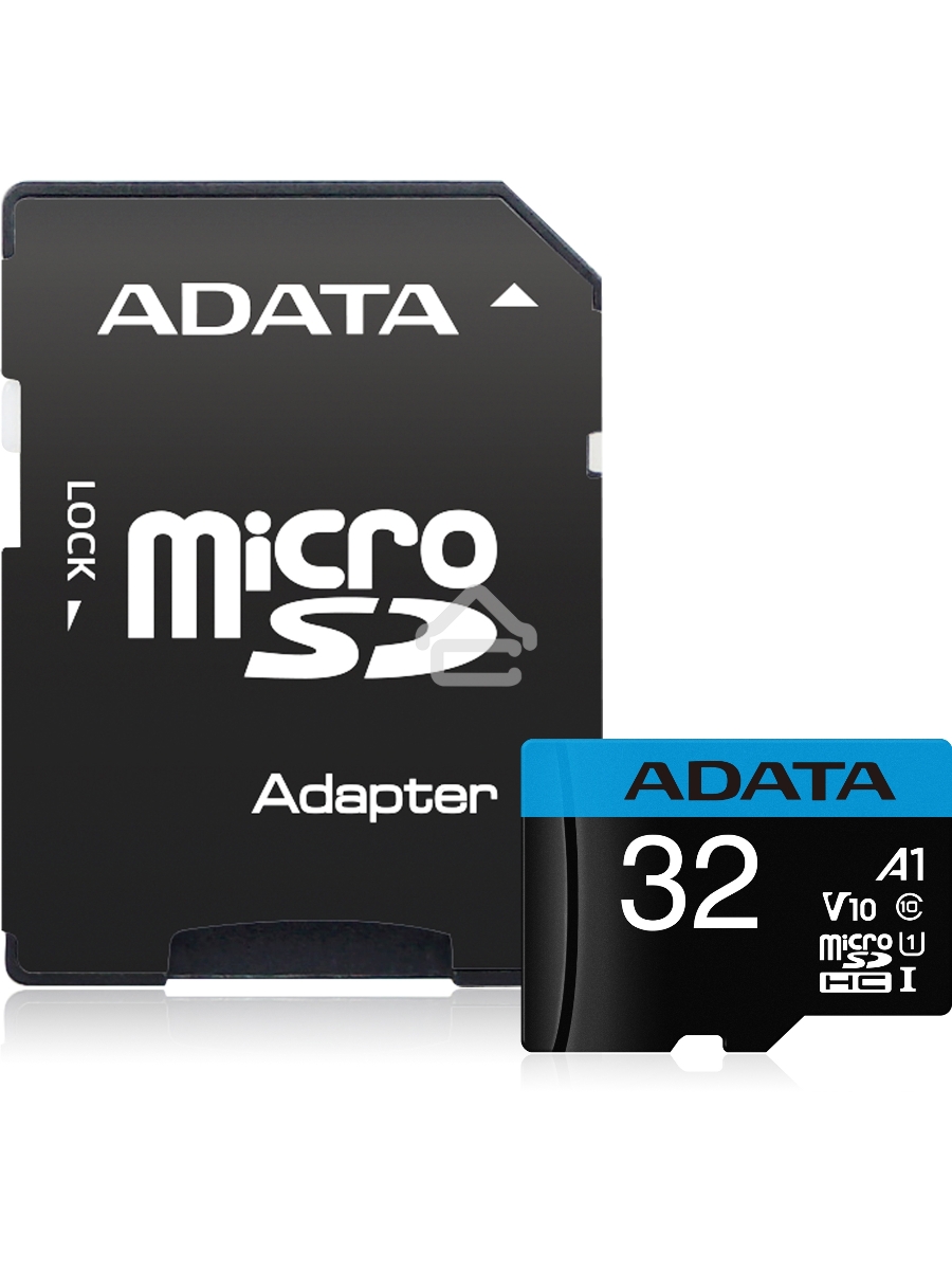 Флеш карта microSD 32GB ADATA microSDHC Class 10 UHS-I A1 100/20 MB/s (SD адаптер)