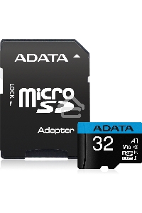 Флеш карта microSD 32GB ADATA microSDHC Class 10 UHS-I A1 100/20 MB/s (SD адаптер)