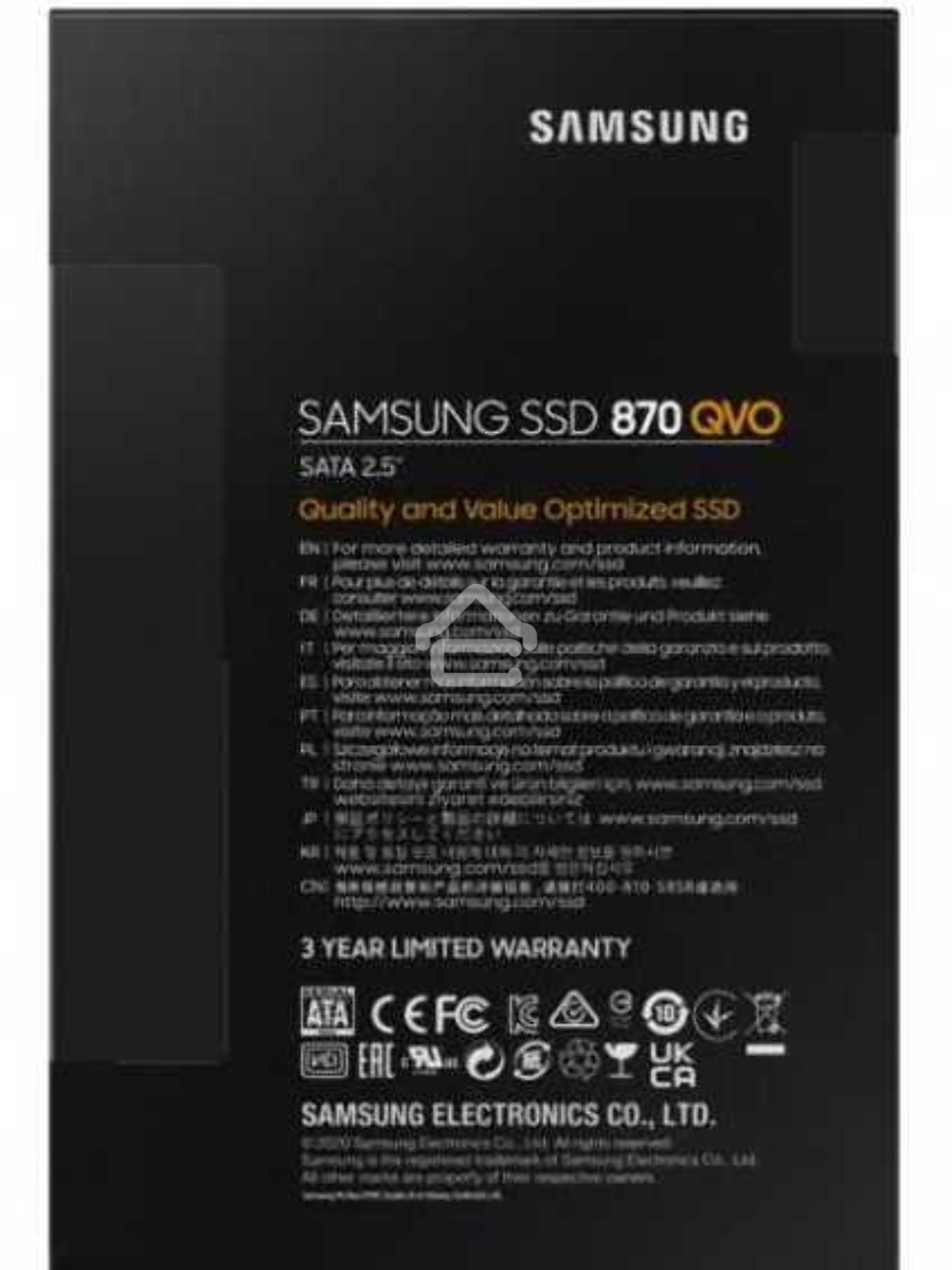 Накопитель SSD Samsung 870 QVO, 2TB, SATA III, 2.5