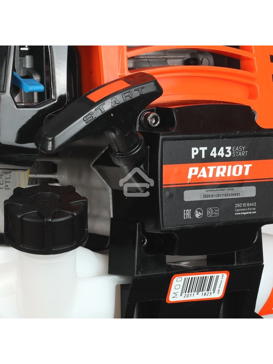 Триммер бензиновый Patriot PT 443 The One (1+1) 1840Вт 2.5л.с. неразбор.штан. реж.эл.:леска/нож