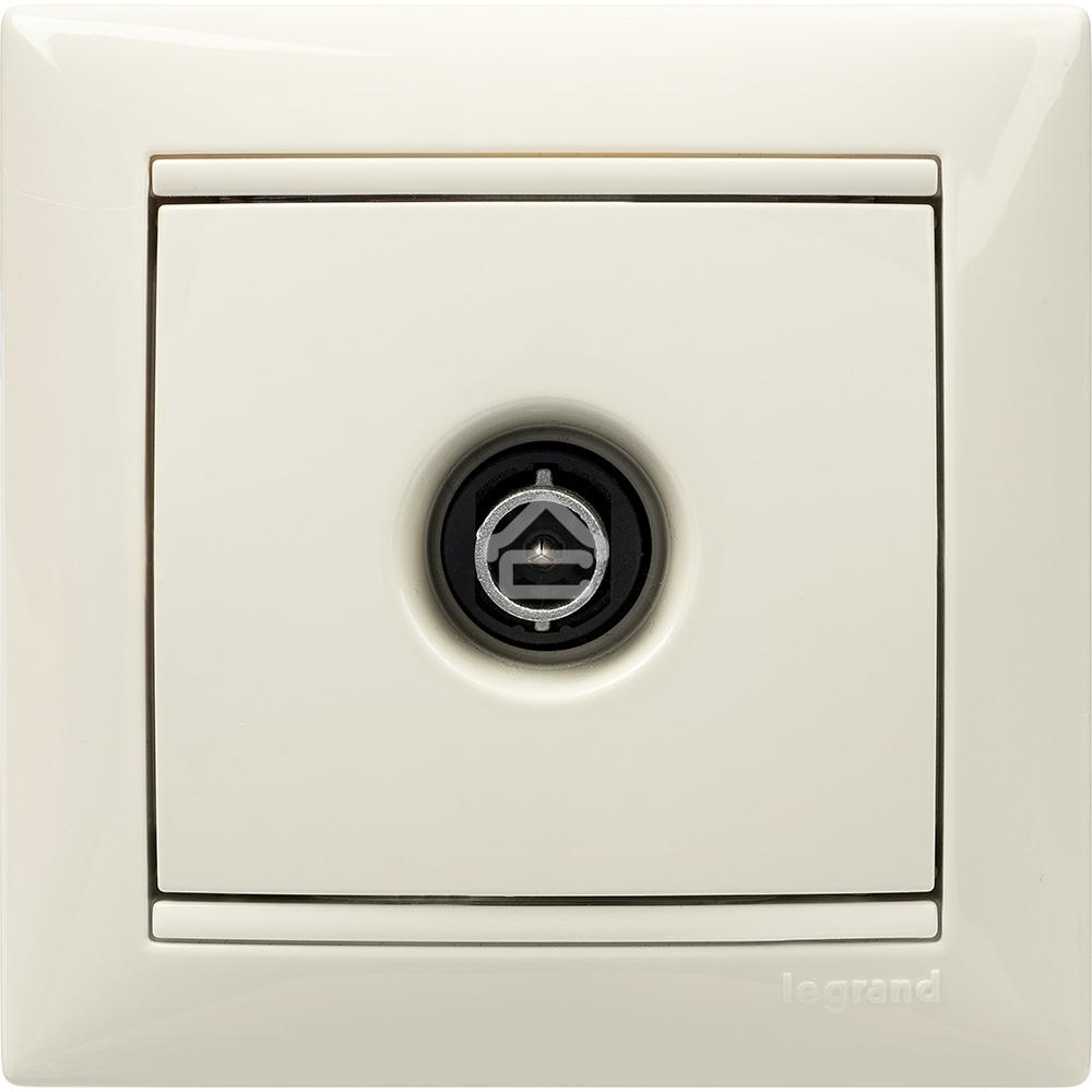 Розетка телевизионная Legrand 774329 TV Valena звезда 1,5Дб 2400МГц (слоновая кость)