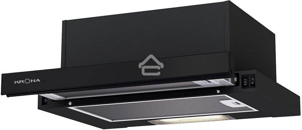 Вытяжка телескопическая Krona Kamilla 450 Black черный, 45 см, 507 куб. м/ч, 38 дБ