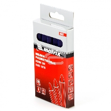 Мелки разметочные Matrix восковые синие, 120мм, коробка 6шт.