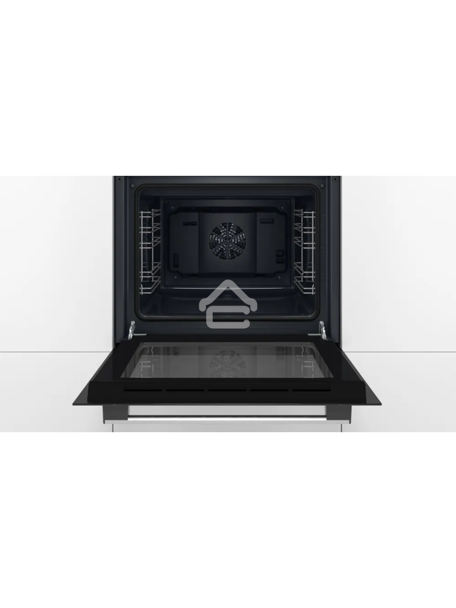 Духовой шкаф Bosch HBF512BS1T Serie 2, нержавеющая сталь, класс энергоэффективности А, 7 режимов, 3-х слойное остекление, LED-дисплей, утапливаемые переключатели, галогенное освещение, проволочные направляющие, сделано в Турции,