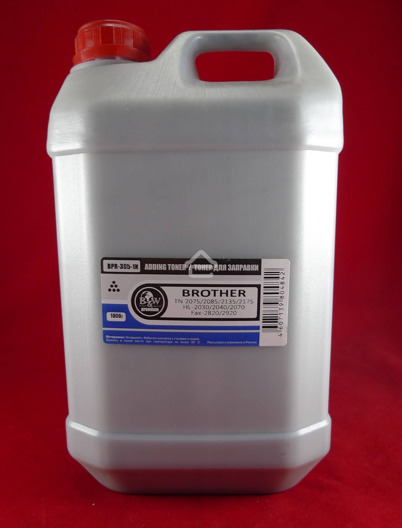 Тонер Brother TN 2075/2085/2135/2175 HL-2030/2040/2070, Fax-2820/2920, MFC-7220/7420, DCP-7010 (фл, 1кг) B&W Premium (Tomoegawa) фас. Россия