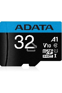 Флеш карта microSD 32GB ADATA microSDHC Class 10 UHS-I A1 100/20 MB/s (SD адаптер)