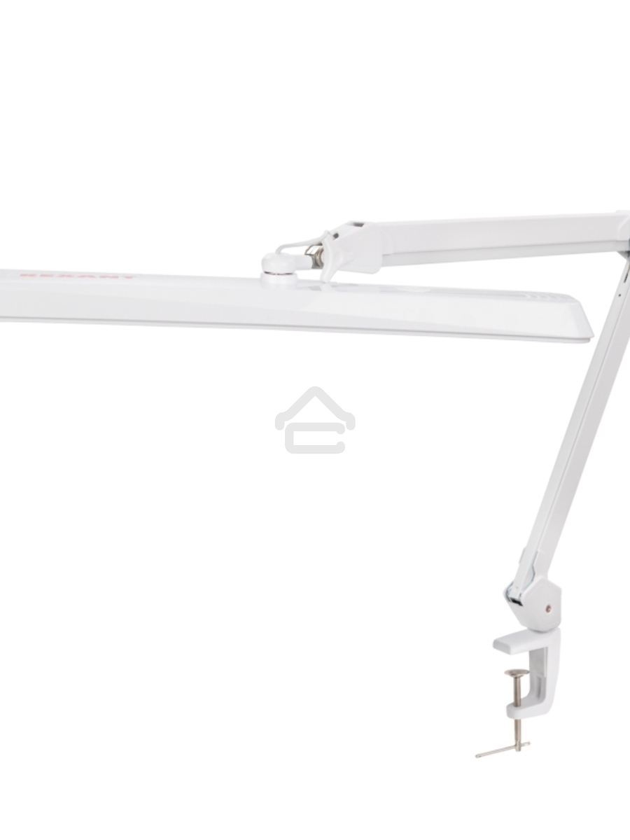 Лампа настольная бестеневая на струбцине Rexant ECO light, 324 SMD LED с диммером, теплый/холодный цвет свечения, белая