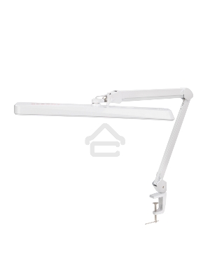 Лампа настольная бестеневая на струбцине REXANT ECO light, 324 SMD LED с диммером, теплый/холодный цвет свечения, белая