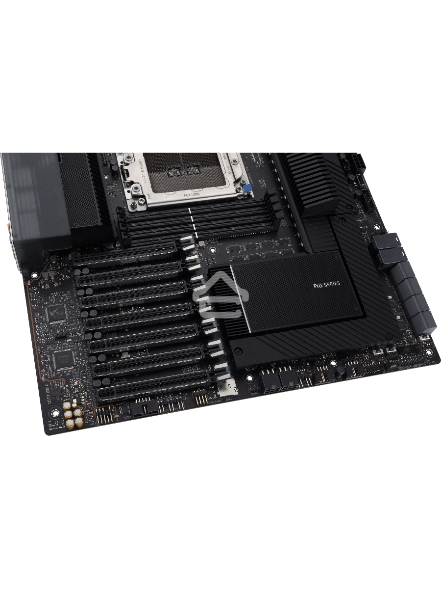 Материнская плата ASUS Pro WS WRX80E-SAGE SE WIFI, sWRX8, AMD WRX80, 8xDDR4, 8xSATA, 3xM.2, 7xPCI-E 4.0 x16, 2x 10Gb LAN, 8xUSB-A 3.2 Gen 2, 5x3.5 мм, 7.1, E-ATX