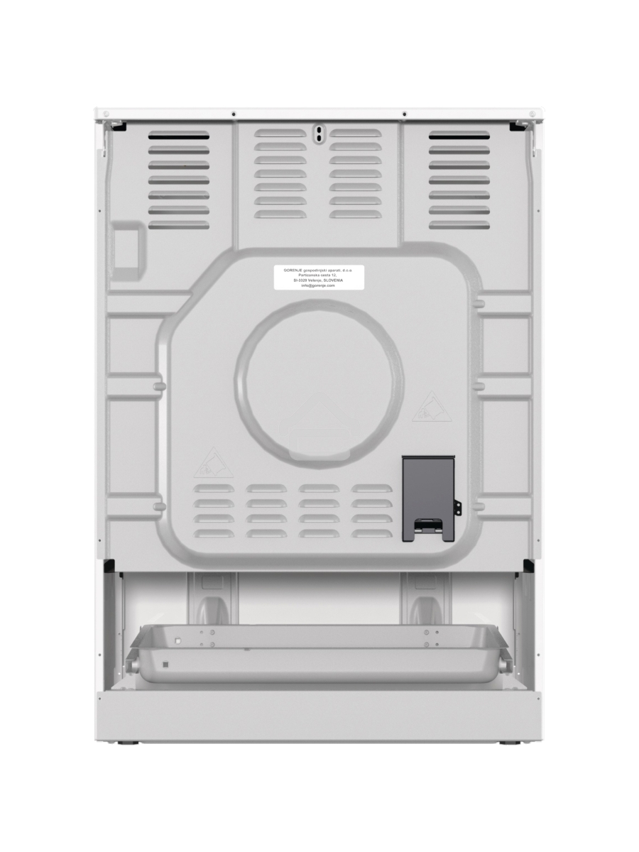 Плита электрическая Gorenje GEC6C40WD белый, конфорок 4 электрических, духовка 71 л, 60 см x 85 см x 60 см