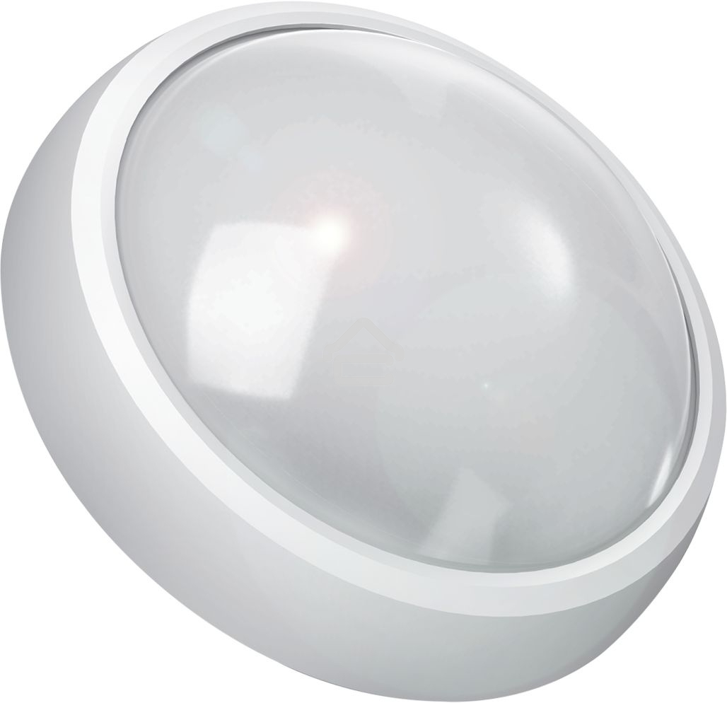 Светильник светодиодный ЖКХ Qplus D175х76 15Вт 4000К 1200лм 160-260В IP54 круг бел. декорат. рамка микровол. сенсором Gauss 142411215-S