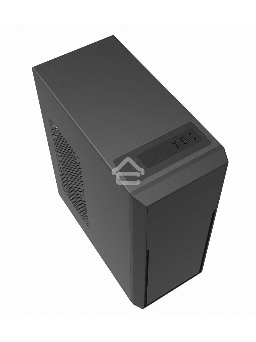 Корпус c блоком питания 500 Ватт/ Case Foxline FL-302-FZ500R ATX case, black, w/PSU 500W 12cm, w/2xUSB2.0, w/pwr cord, w/o FAN
