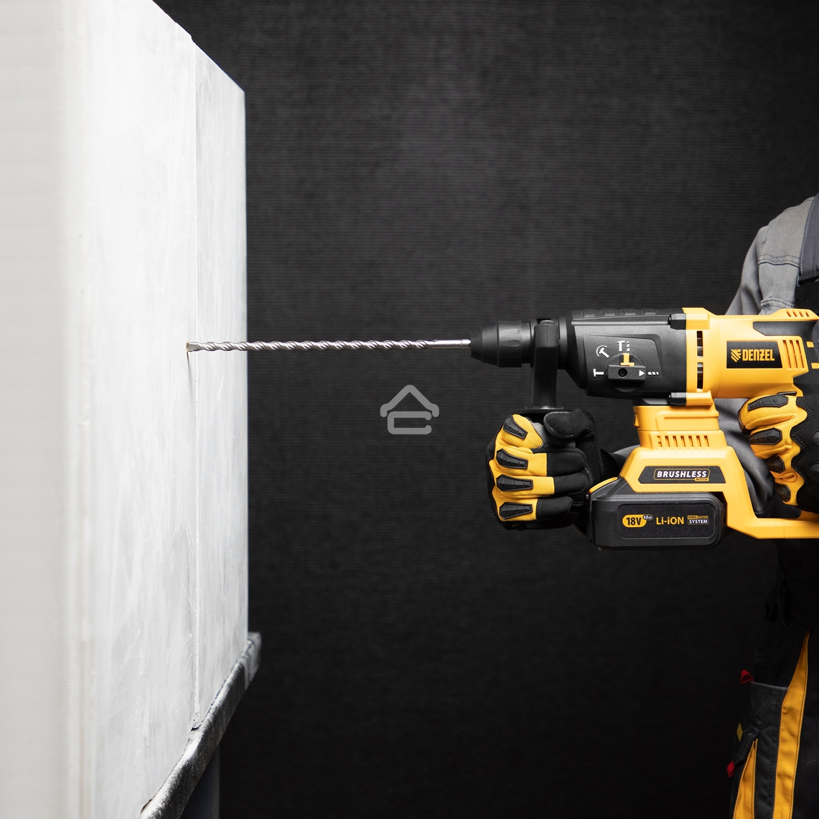 Бур по бетону Denzel двойная спираль, Cobalt W-tip, 6x260 мм, SDS PLUS