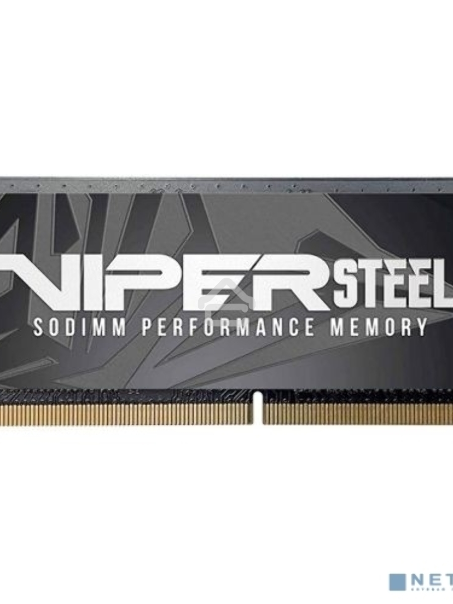 Оперативная память Patriot Viper Steel, DDR4, 8GB (1x8GB), 3200MHz, CL22, с радиатором, черный, SO-DIMM