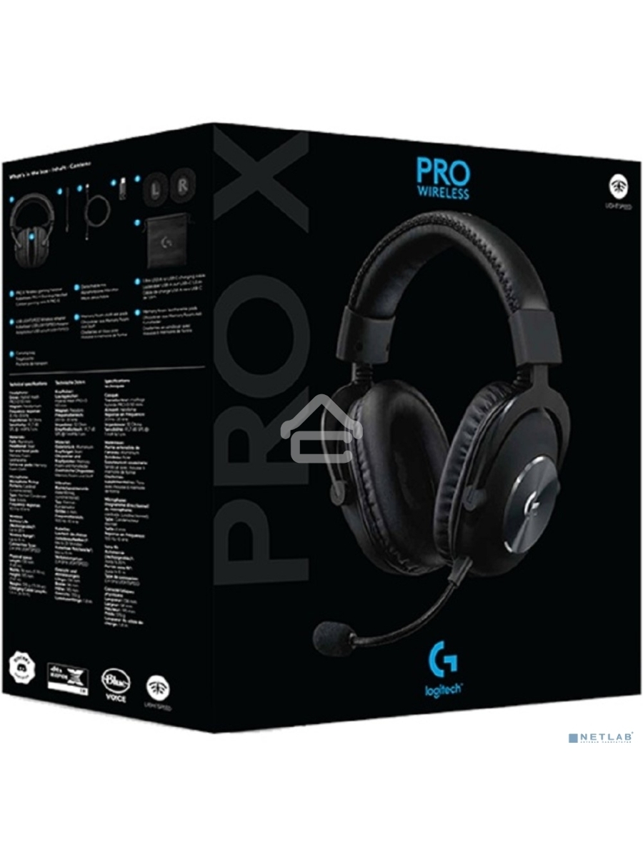 Гарнитура Logitech Headset PRO X LIGHTSPEED Wireless Gaming черный