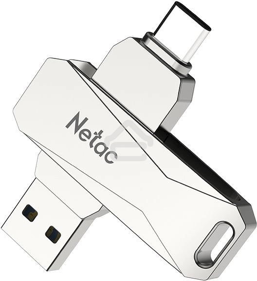 Флешка USB Netac U782C dual USB 3.0+TypeC 64Gb, retail version