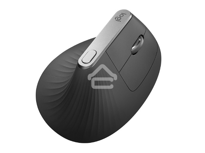Мышь беспроводная/проводная Logitech MX Vertical графитовый, 4000 dpi, радиоканал, Bluetooth, USB, кнопки - 6