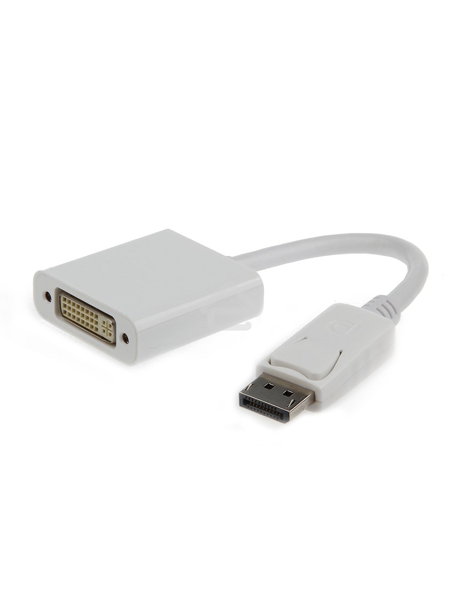 Переходник DisplayPort - DVI Cablexpert A-DPM-DVIF-002-W, 20M/19F, белый, пакет