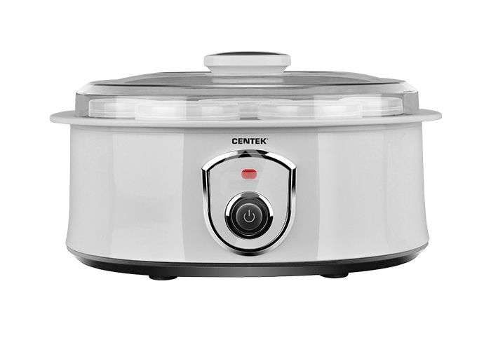 Йогуртница Centek CT-1442 15 Вт, 200 мл, емкостей - 7 шт, материал баночек - стекло, белый