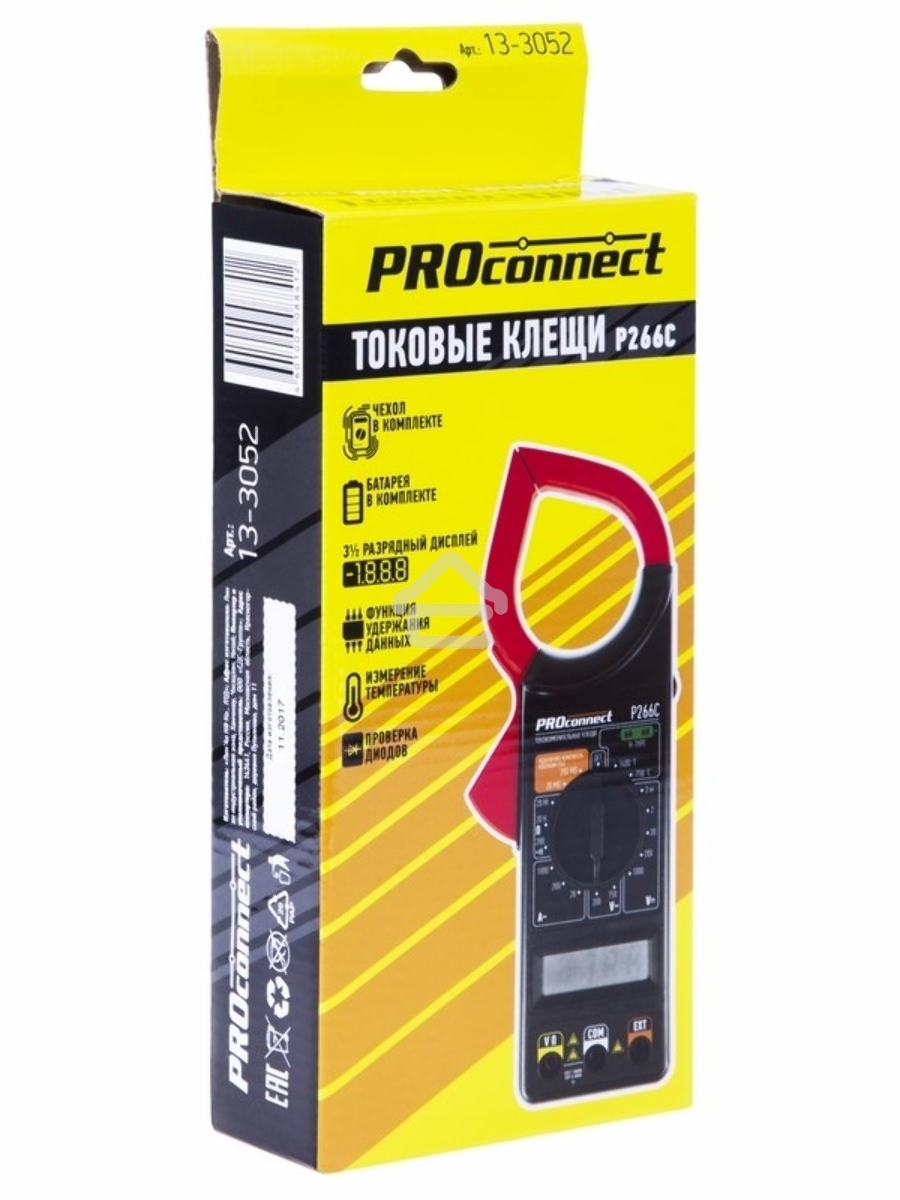 Токовые клещи P266C PROconnect 13-3052 PROconnect