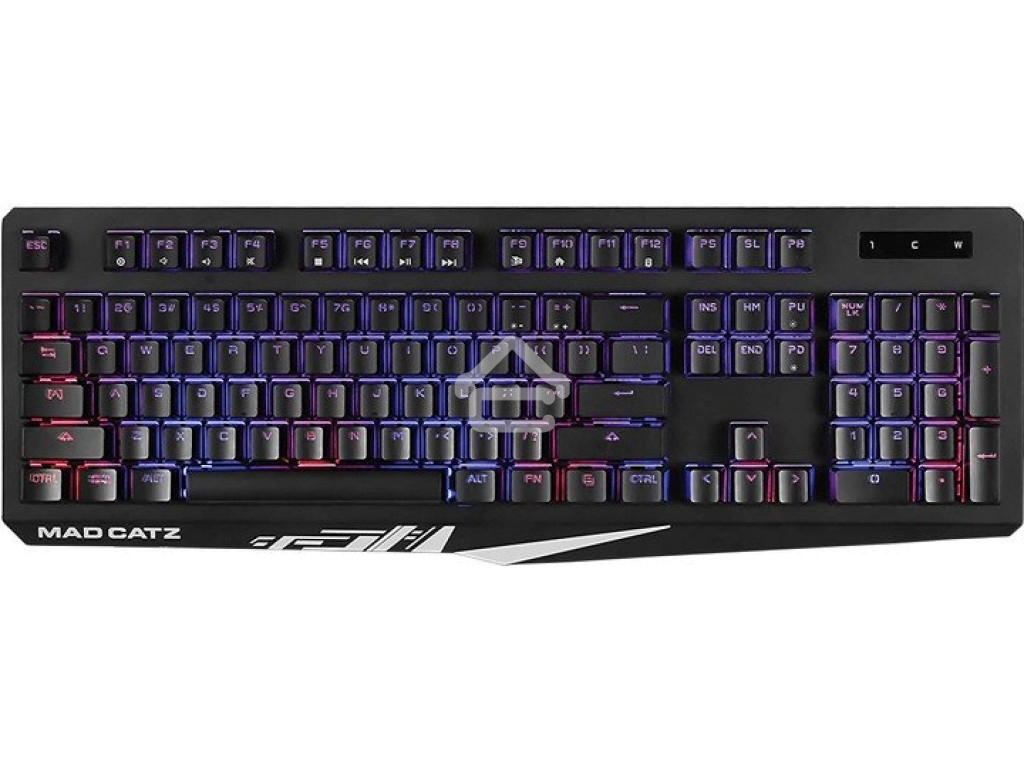 Клавиатура проводная игровая Mad Catz S.T.R.I.K.E. 4 (Cherry Red Switch, RGB подсветка, аллюминиевая рама, USB)
