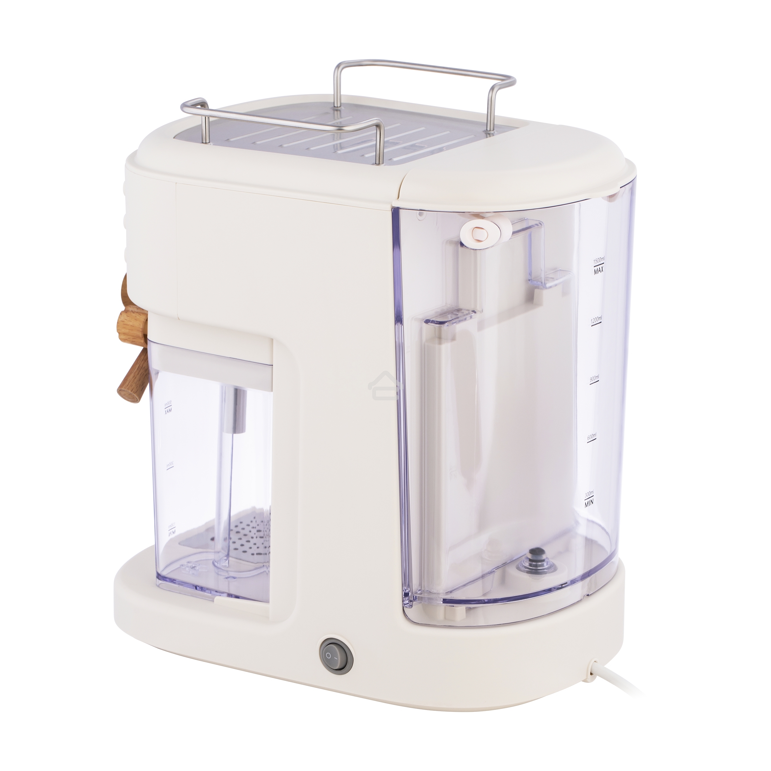 Кофеварка рожковая Maunfeld MF-737BG PRO бежевый, исп. кофе - молотый, 1.5 л, 1250 Вт, 15 Бар.