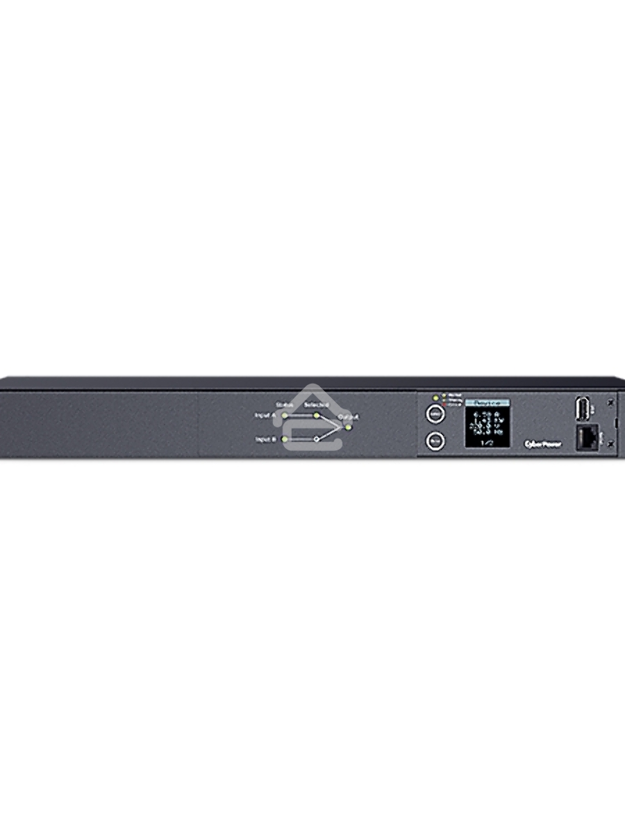 Блок распределения питания ATS CyberPower PDU24005(PDU20MHVIEC10AT) 1U type, 16Amp, plug IEC 320 C20, (8) IEC 320 C13 (2) IEC 320 C19