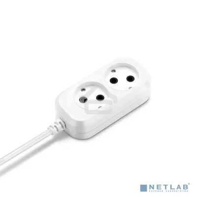 Сетевой удлинитель Buro BU-PSL2.5/W 5м (2 розетки) белый (пакет ПЭ)