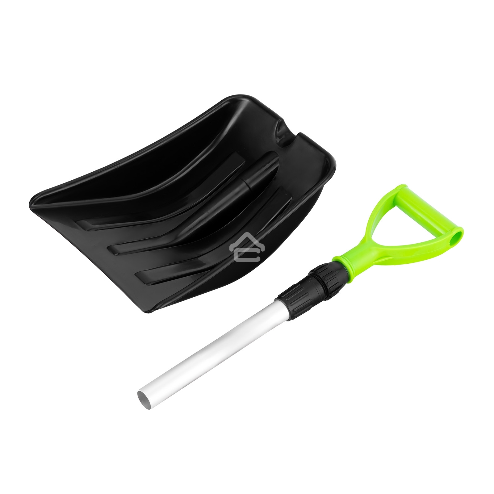 Лопата для уборки снега, полипропилен, 260х340х720-915 мм, телескопический черенок, BASE Palisad