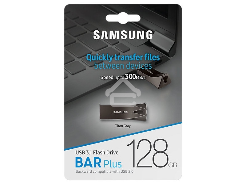 Флешка USB Samsung BAR Plus 128Gb USB <USB 3.1> (up to 300Mb/s)