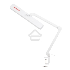 Лампа настольная бестеневая на струбцине Rexant ECO light, 324 SMD LED с диммером, теплый/холодный цвет свечения, белая