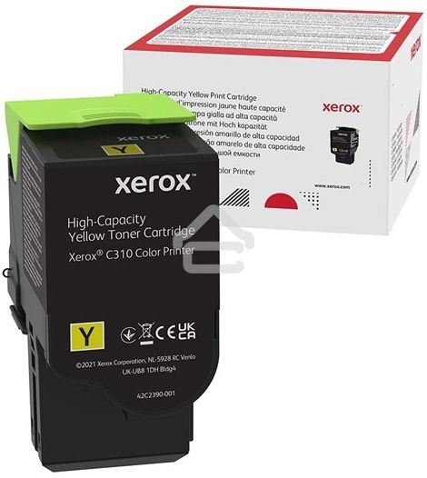 Картридж лазерный Xerox C310 желтый 5,5K (006R04371)