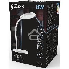 Светильник Gauss GT5031 настольный на подставке белый 8Вт