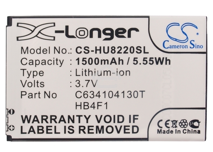 Аккумулятор CameronSino CS-HU8220SL HB4F1 для Huawei U8800/E5151 3.7V / 1500mAh / 5.55Wh