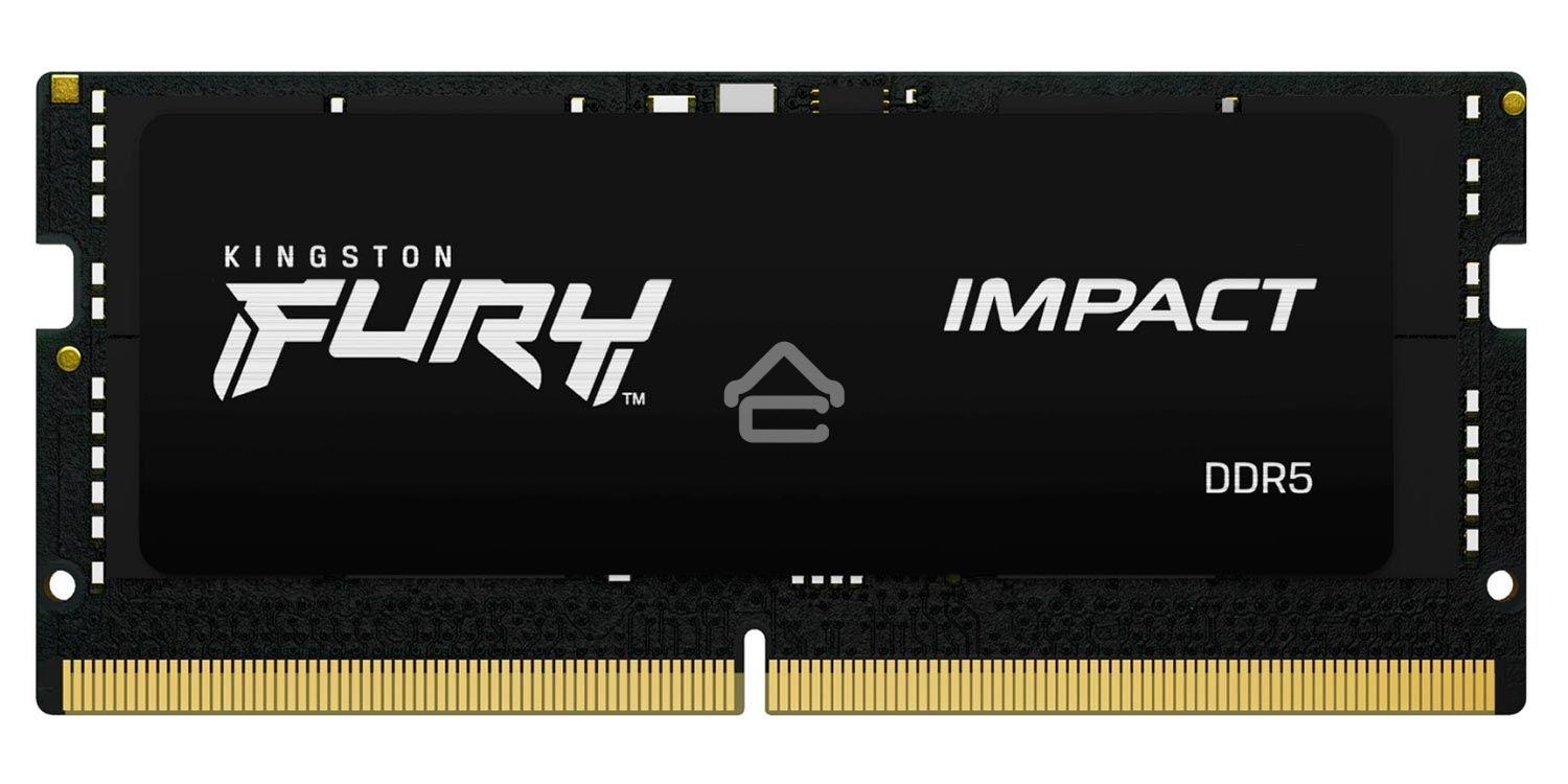 Оперативная память Kingston Fury Impact, DDR5, 32GB (2x16GB), 5600MHz, CL40, SO-DIMM