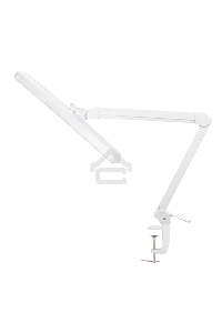 Лампа настольная бестеневая на струбцине REXANT ECO light, 324 SMD LED с диммером, теплый/холодный цвет свечения, белая